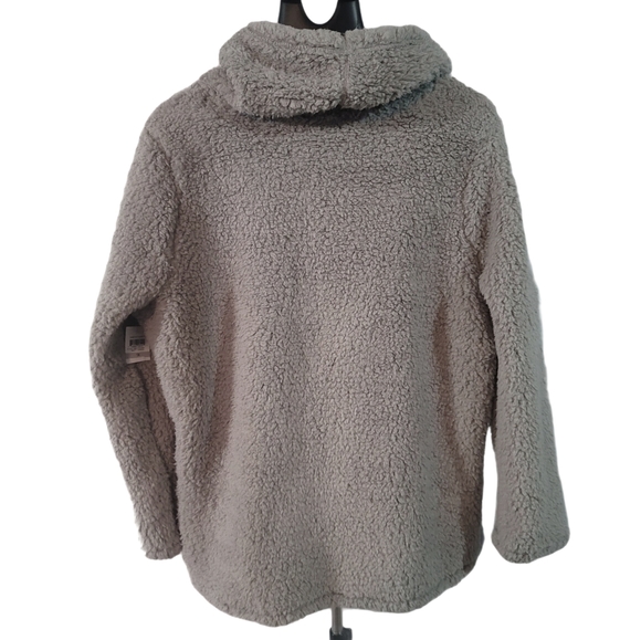 Style & Co. Gray Sherpa Cowl Neck Sweater - Picture 3 of 6